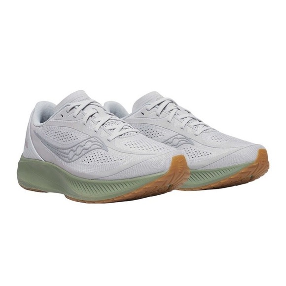 Saucony Mirage Flow Cloud/Olivine Sneakers Mens Sz 10.5 W 12 White/Green S28214 - Picture 1 of 6